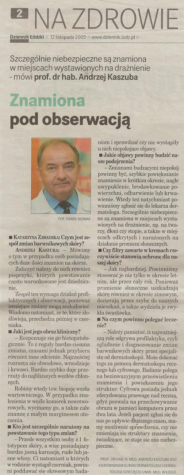 Dziennik odzki 12.11.2005